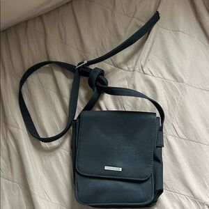 VTG Rachelle Purse Nylon Crossbody Small Black Mini Y2K Bag Minimalist